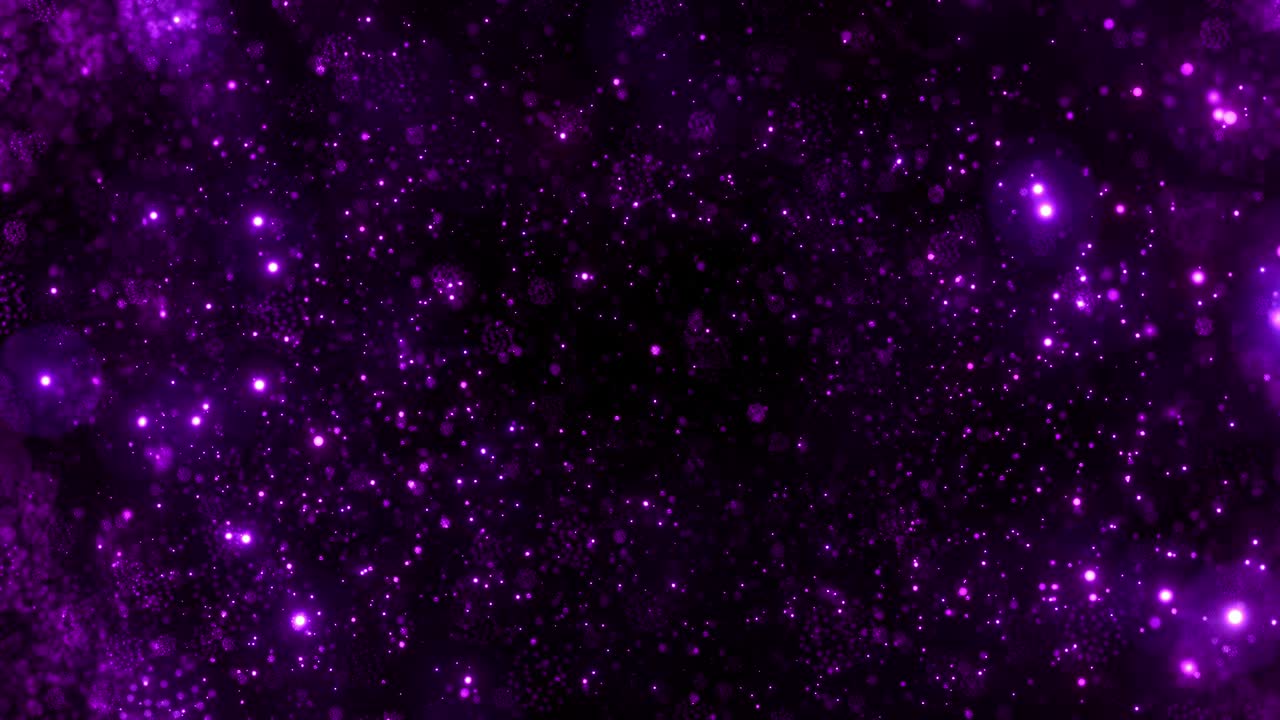 abstracto espiritual púrpura partículas de bokeh fondo de bucle de meditación