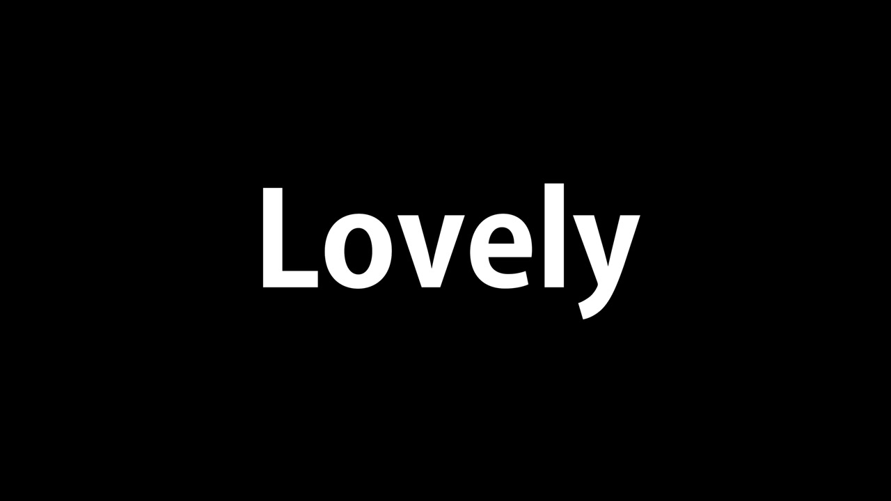 Lovely text animation message motion graphics