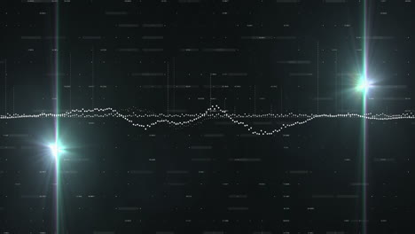 animation of data processing over light spots