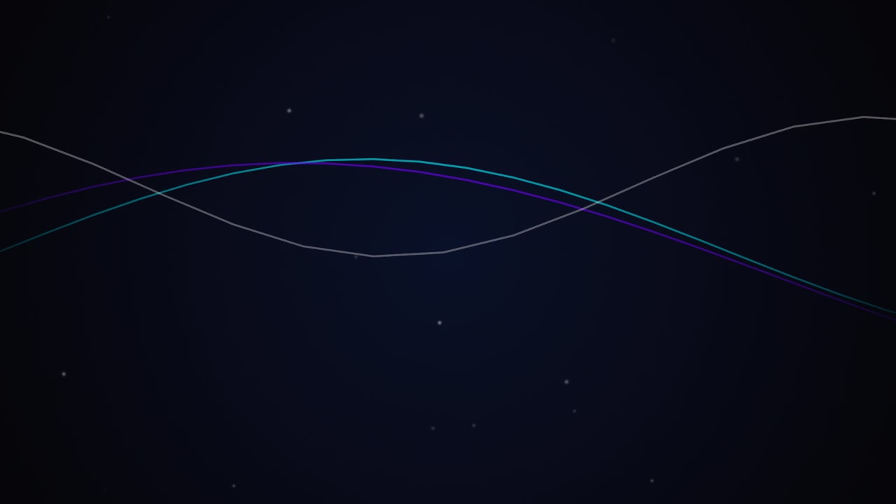 Sfondo animato astratto con linee ondulate luminose