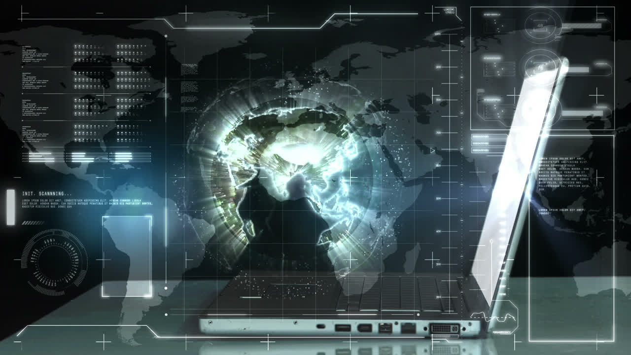 Rotating globe popping up