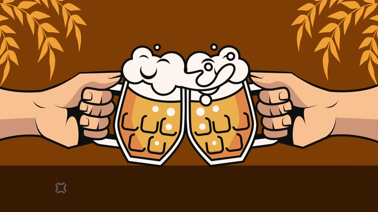 beer jars with barley ears