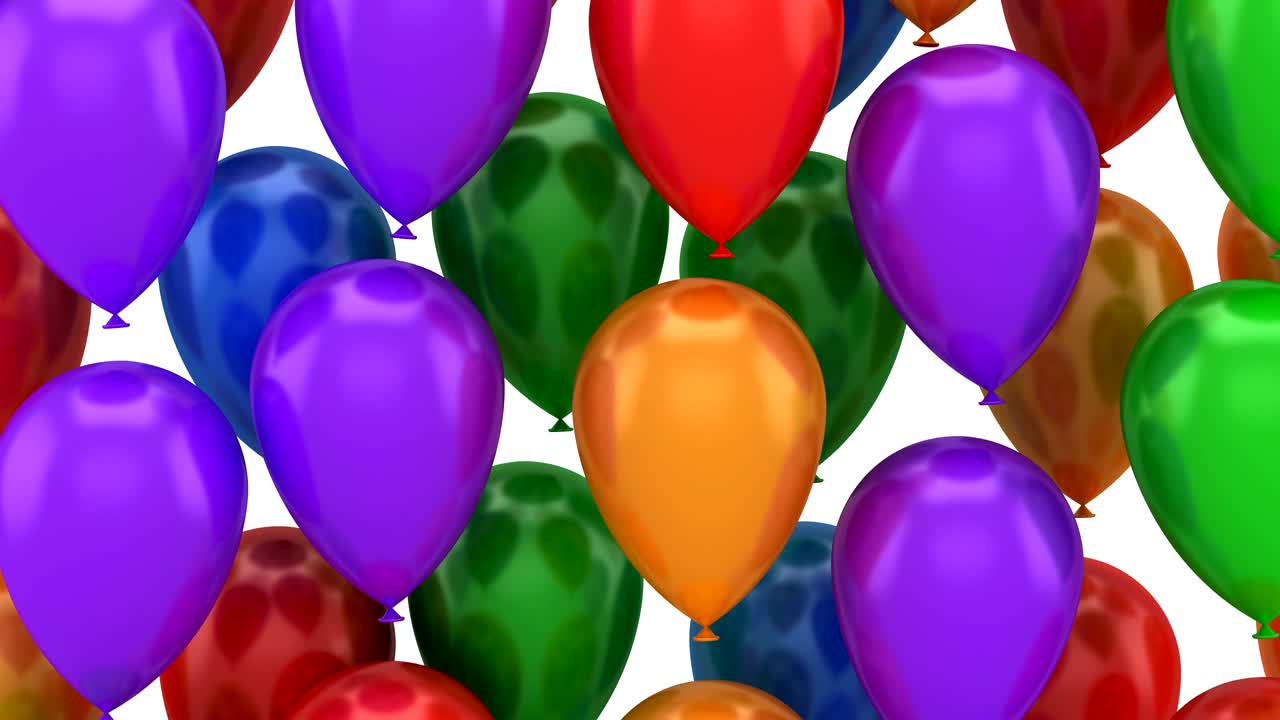 los globos que vuelan hacia arriba