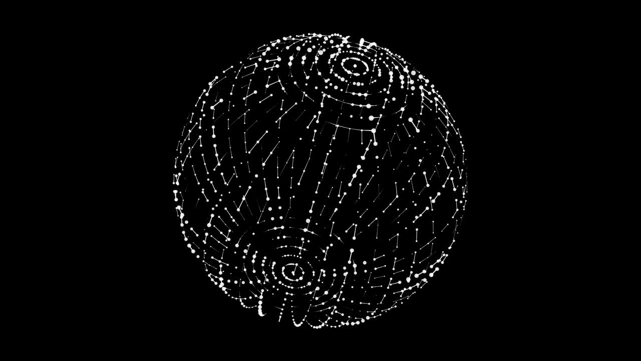 Big data visualization. HUD wireframe mesh sphere with dot and lines. Analysis of information. Visual data infographics design. Science technology.