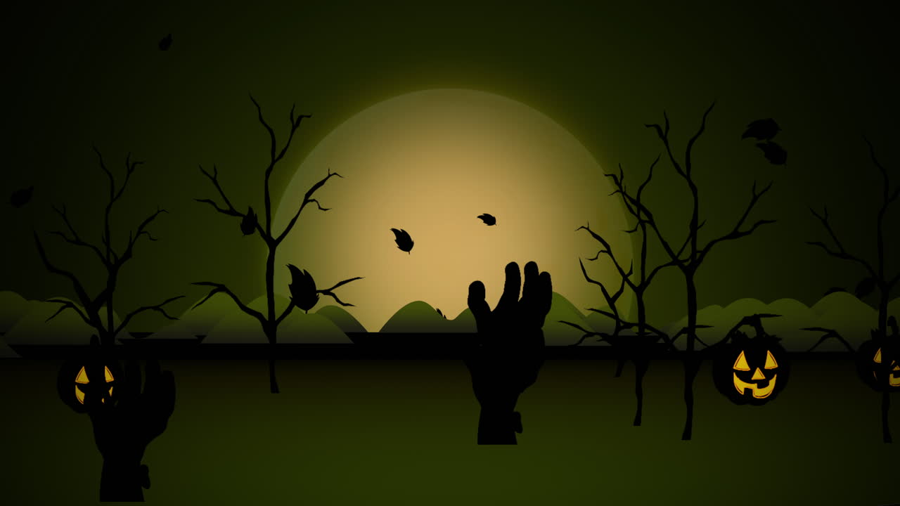 聖誕節的背景動畫與南瓜 4