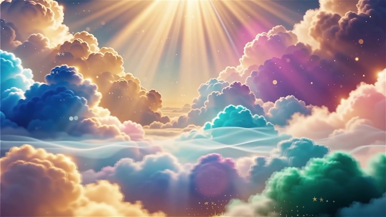 Christian Heavenly Light Worship Background