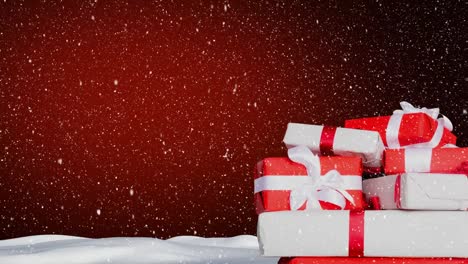 Snow-falling-and-Christmas-presents