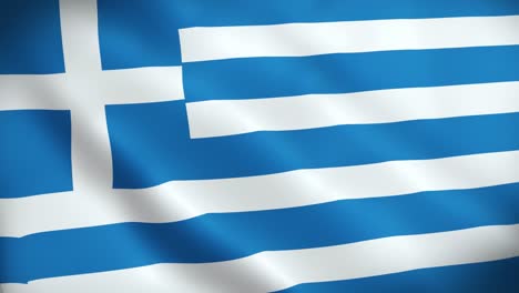 4k national animated sign of greece, animated greece flag, greece flag waving, the national flag of greece animated.