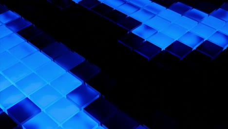 abstract glowing blue tiles