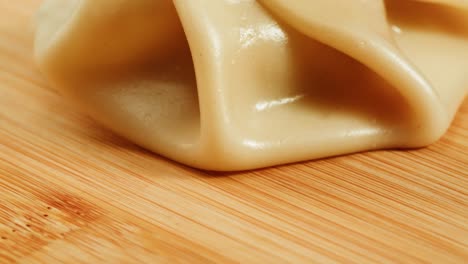 close-up of khinkali dumplings
