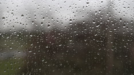 raindrops on a window closeup 4k apple prores422