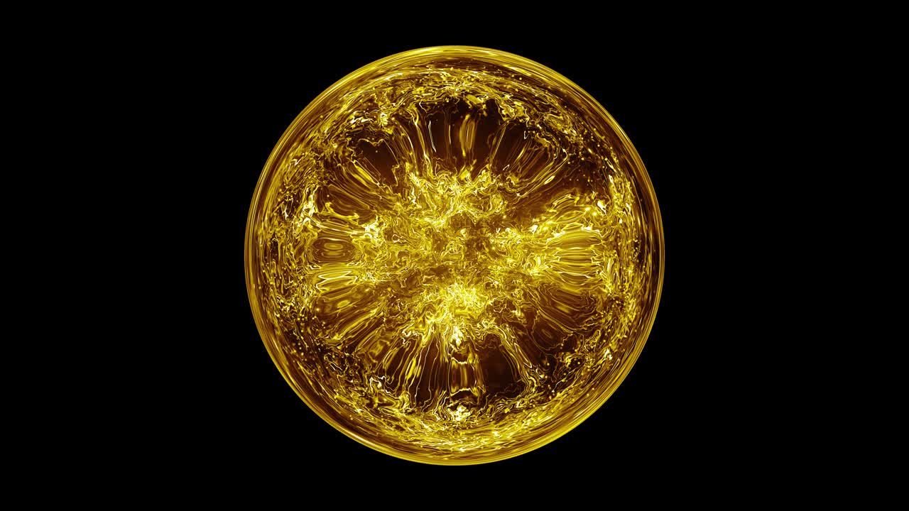 esfera de energía mágica de oro