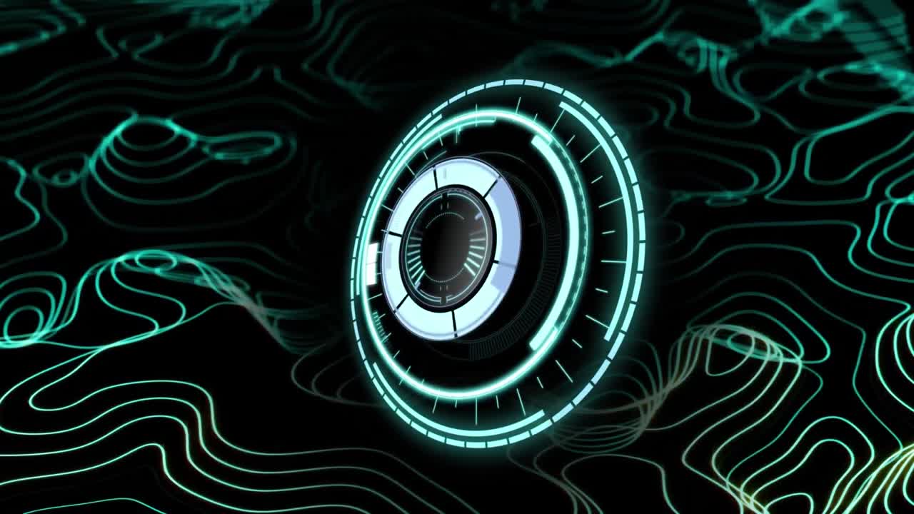 Animation of scope, data processing over network of connections