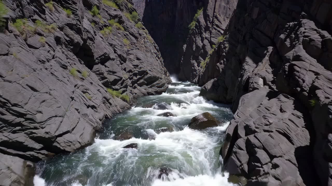 River Rapids in a Canyon