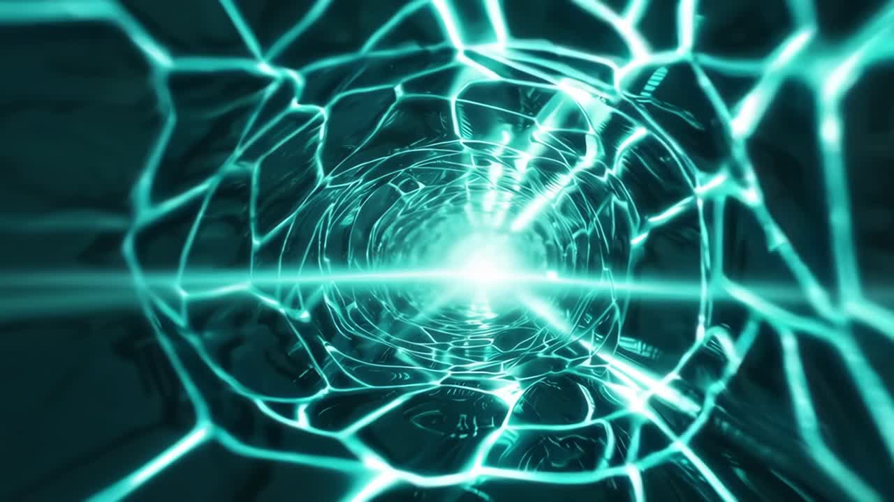 túnel de luz abstracto