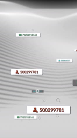 animación de iconos y formas de medios en fondo negro