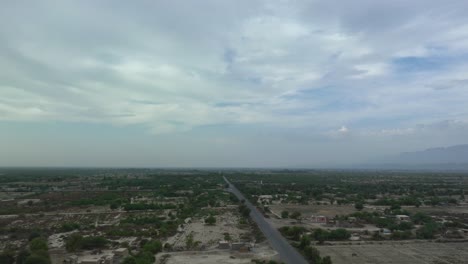 Aerial-timelapse-of-cars-driving-on-RCD-Road-in-Balochistan