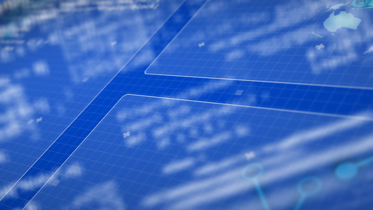 데이터 프로세싱에 대한 지구의 애니메이션