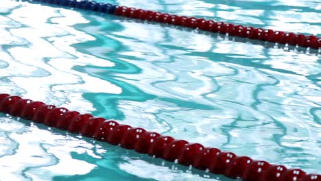 senderos para piscinas. agua clara en piscinas con carriles de carreras