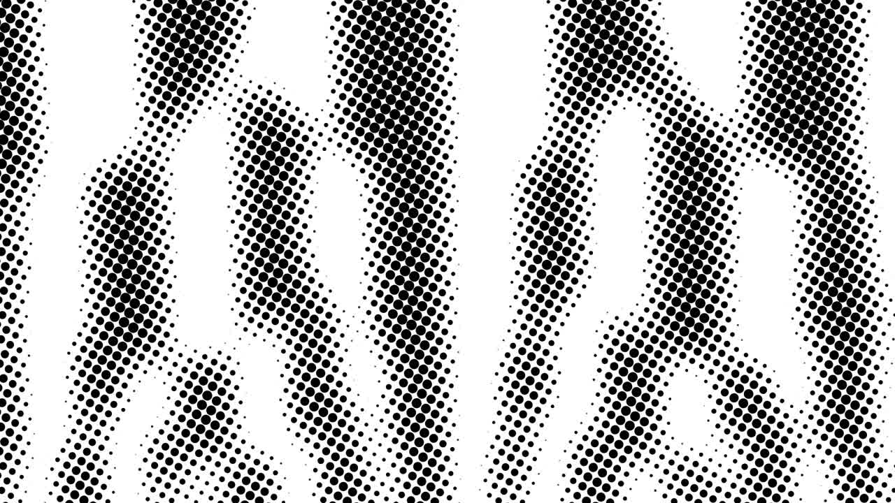 medio tono de muchos puntos, fondo abstracto generado por computadora, fondo de renderización 3d con efecto de ilusión óptica