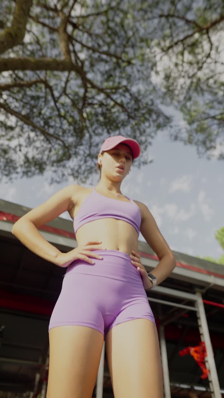 Active Woman Exercising Outdoors