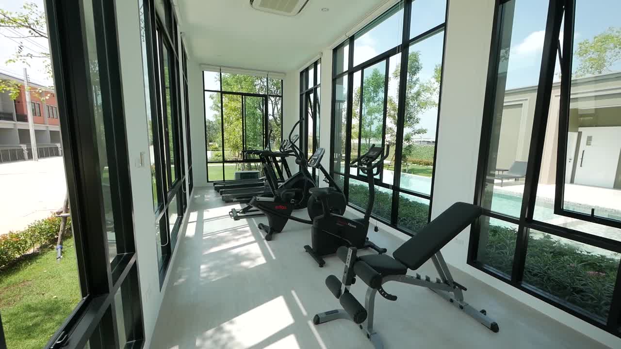 Stylish Gym Full with Exercise Equipments