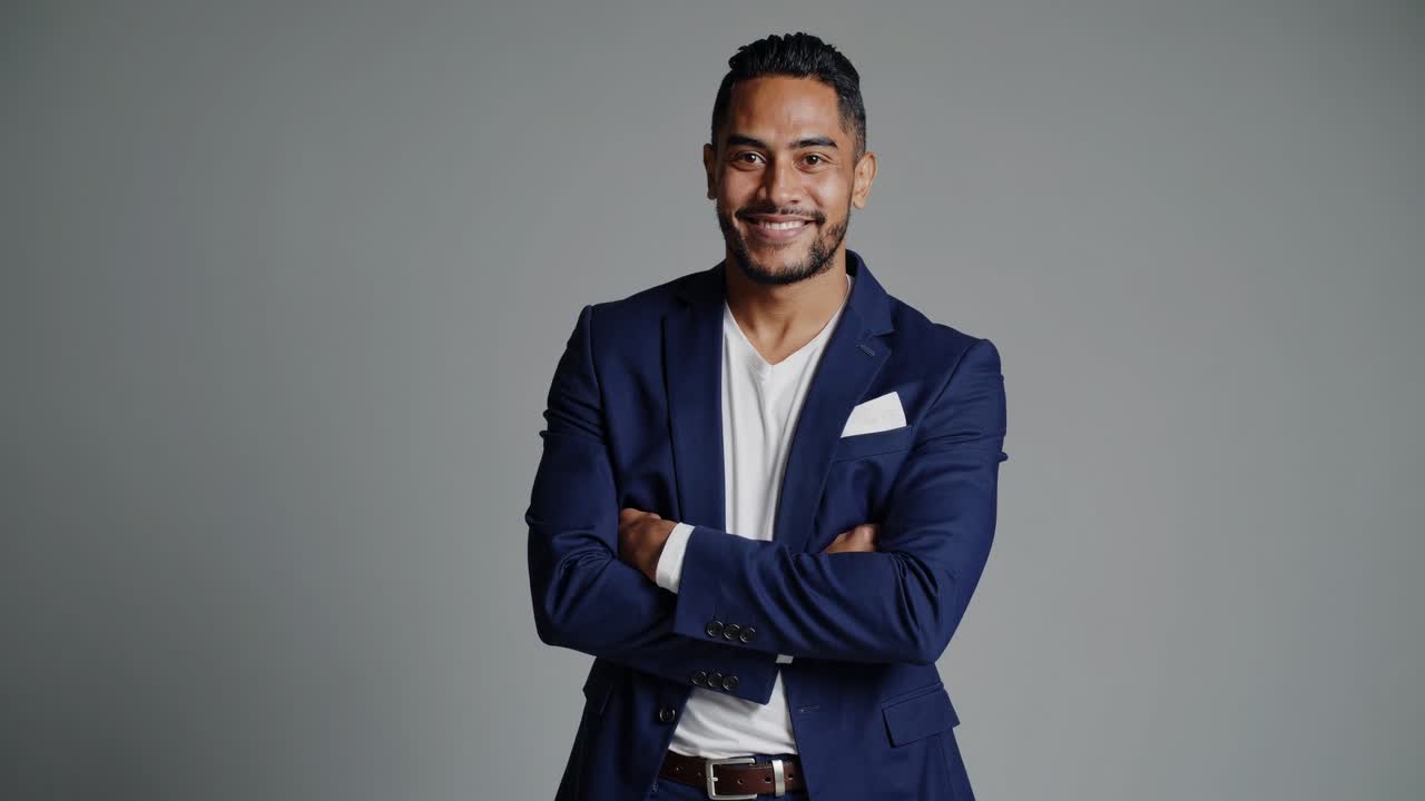 retrato de un hombre de negocios confiado