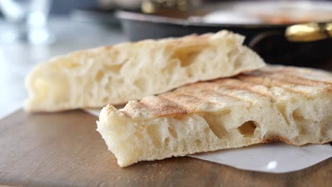 slices of grilled bread