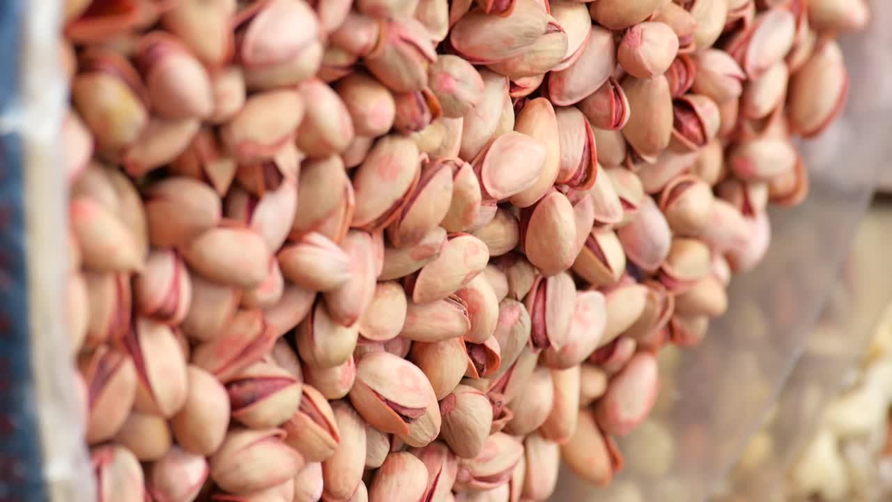 Prossimo piano dei pistacchi