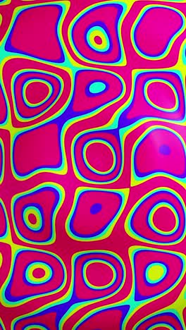 abstract art style image with circles and dots in bright colors. vertical looped video