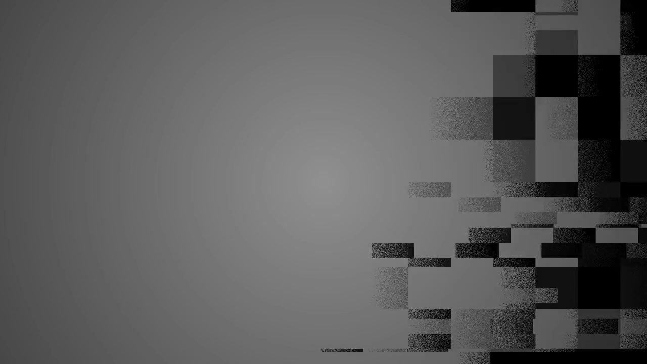 Digital Glitch Transition Revealing Gray Background
