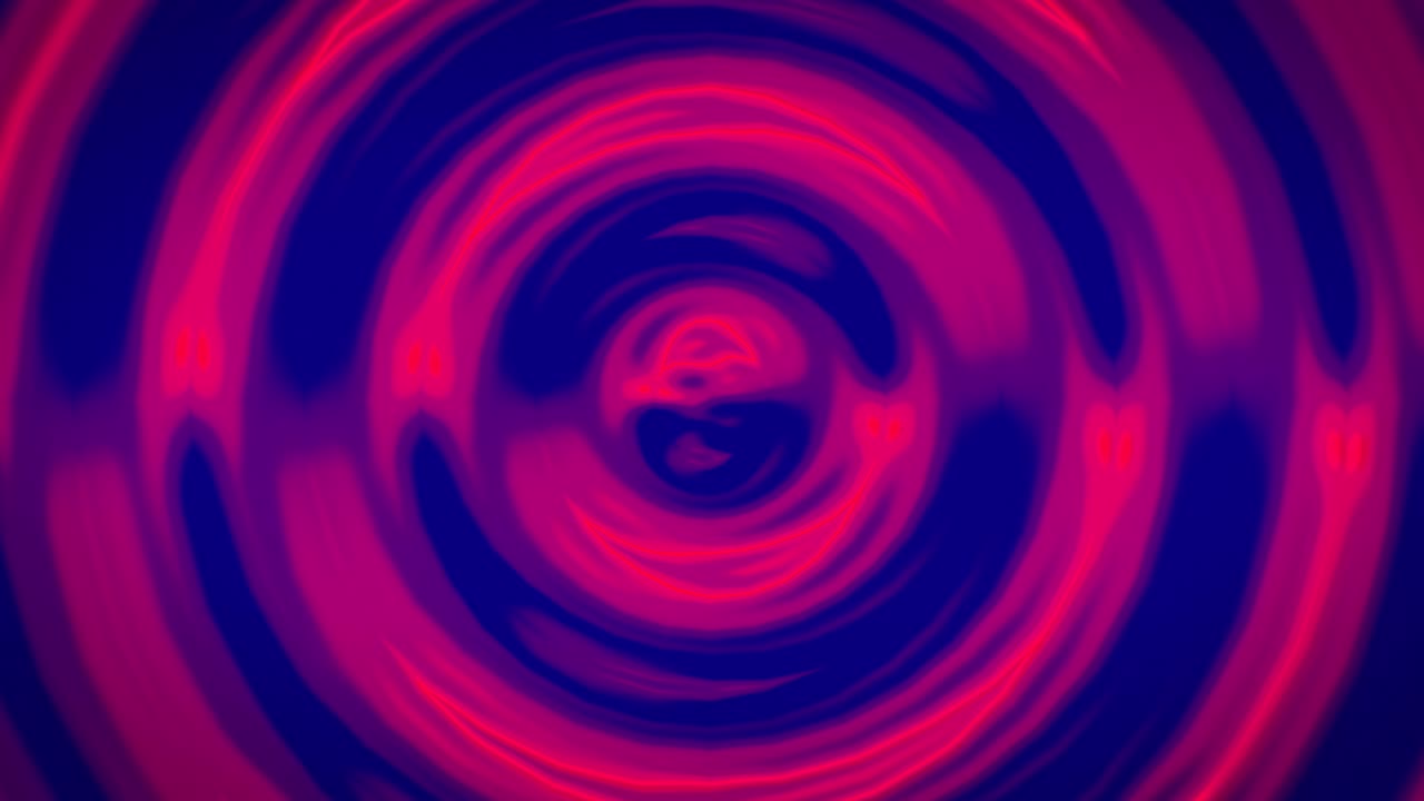 Abstract Red and Blue Swirling Liquid Circles Background