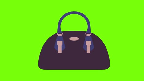 animación de una mano de bolsa en una pantalla verde