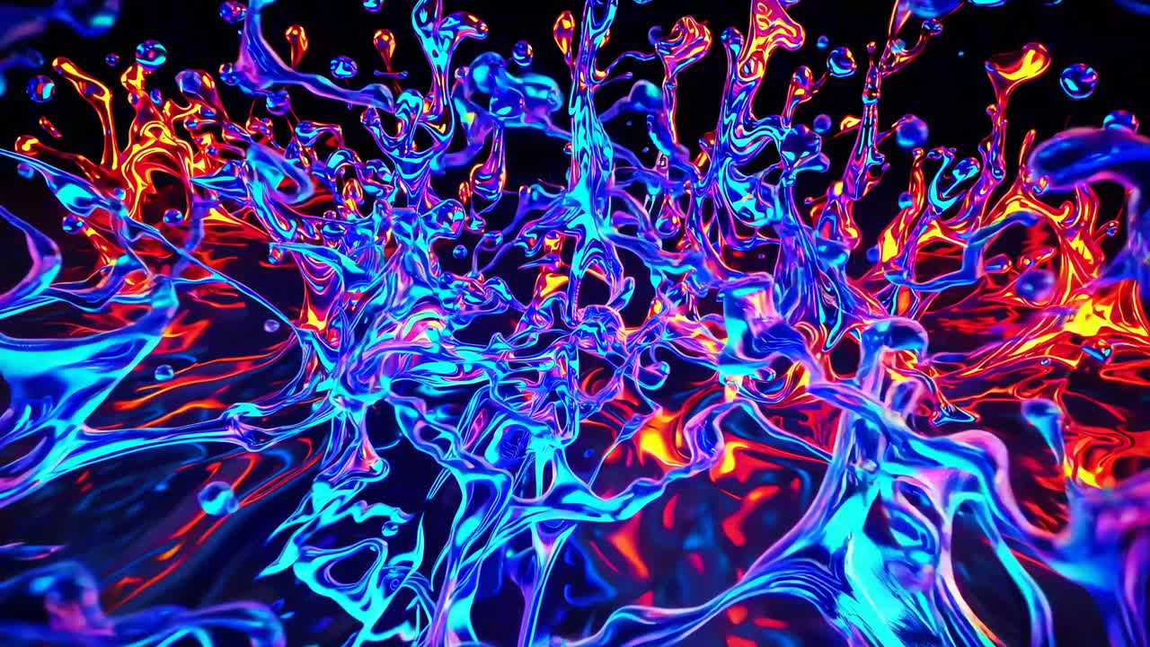 Colorful Liquid Splash Art