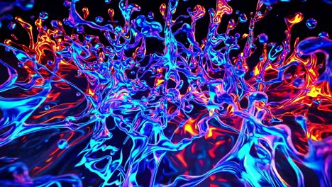 colorful liquid splash art