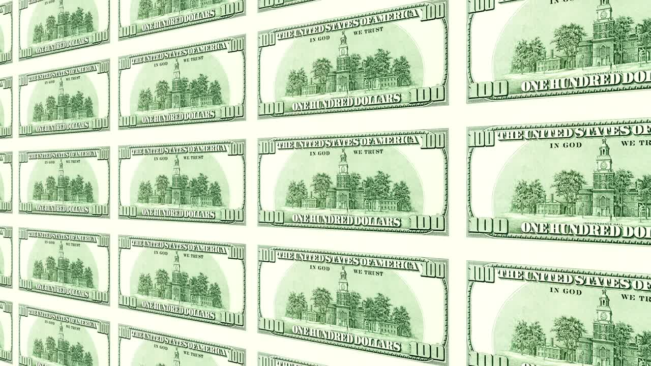100달러 지폐의 뒷면은 3d로 여 있습니다.