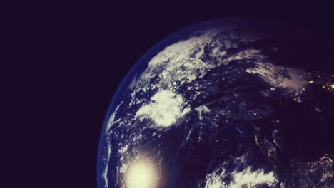 planet earth captured from space showcasing beautiful blue oceans and land