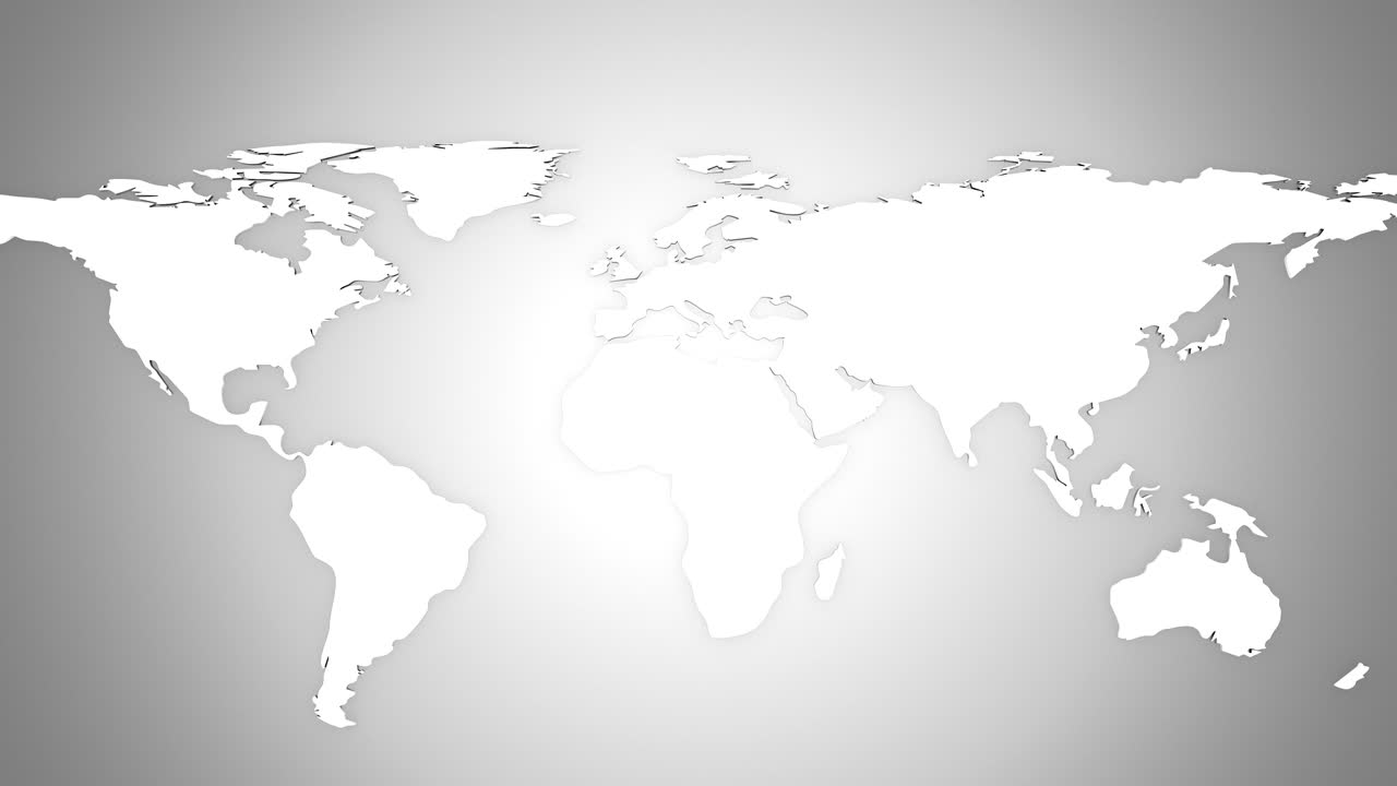 el mapa del mundo se convierte en un globo