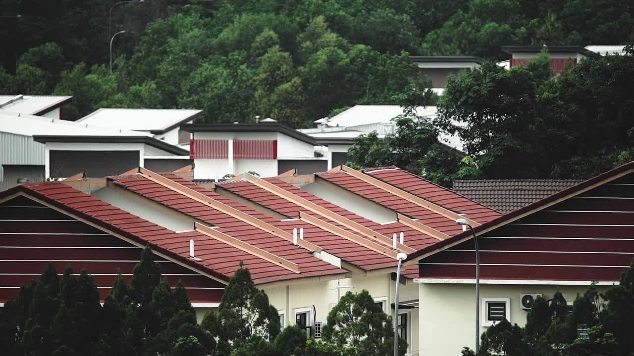 apacible y tranquila area residencial_windy_morning view_50fps