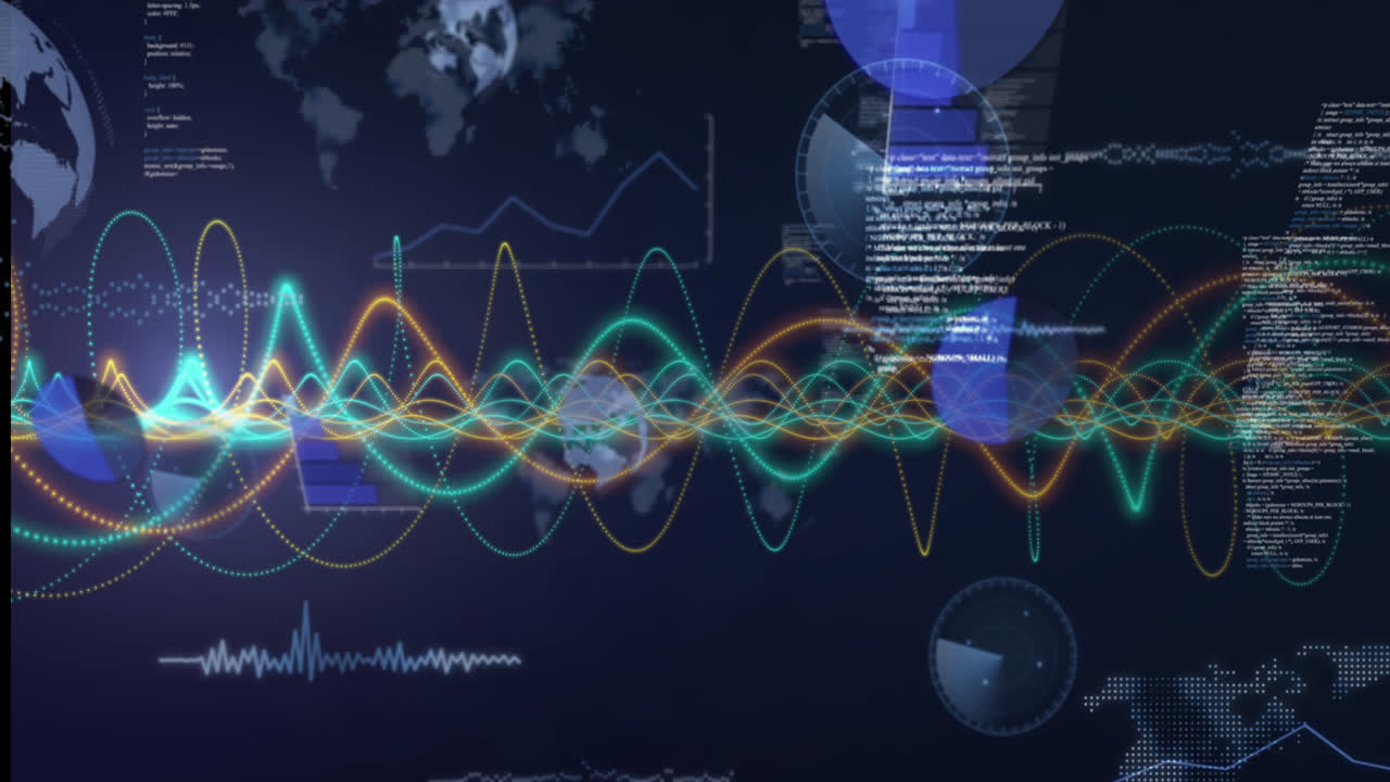 animación de procesamiento de datos sobre diversos fútbol masculino de la palabra
