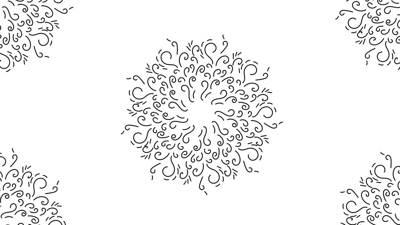 animación de túnel de mandala negra. transición o introducción perfecta de 4k para cualquier programa de televisión, noticia o película. mejor para diseño de escenario, diseño de pasarela o proyectos relacionados con patrones