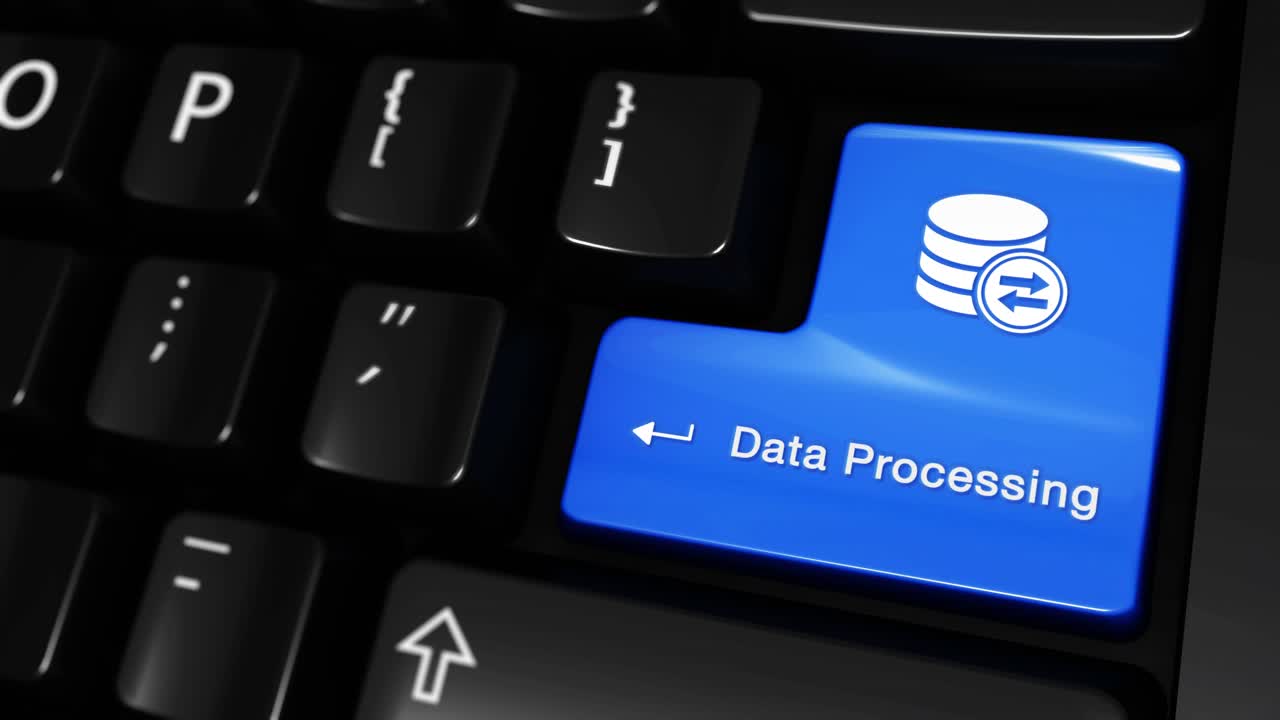 Data Processing Keyboard Button