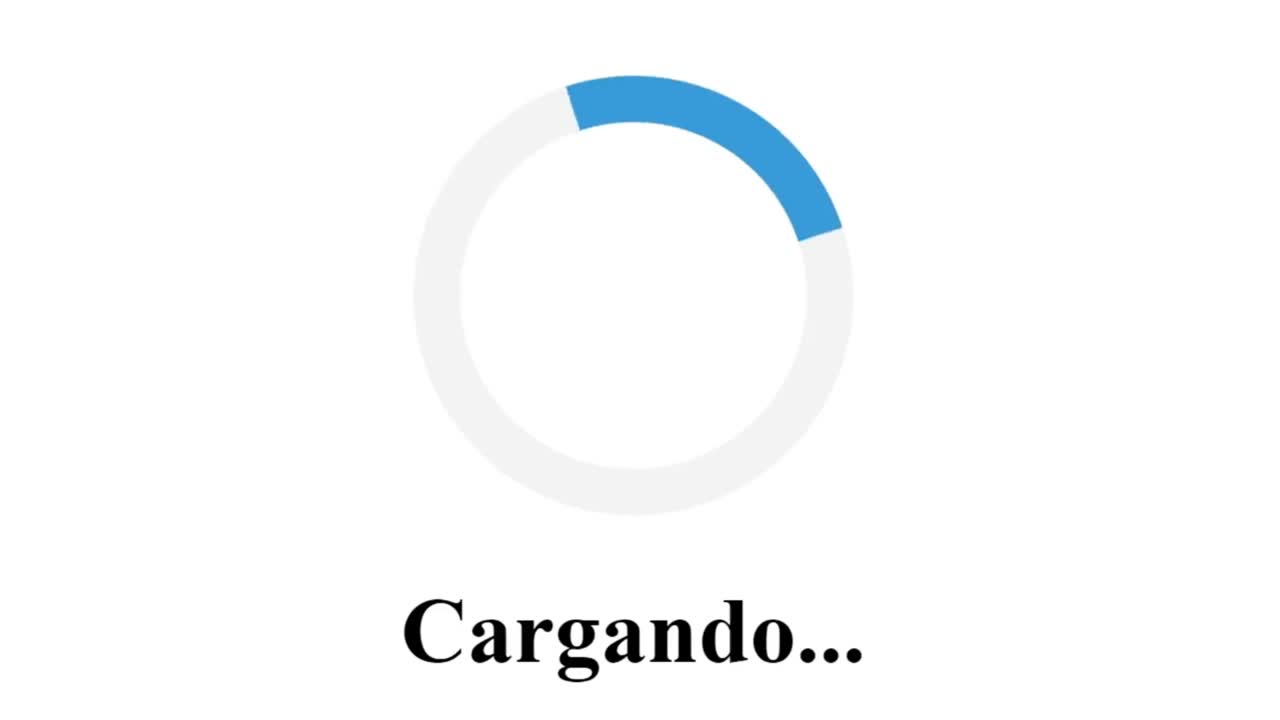 círculo de carga en la pantalla del dispositivo visualización digital de la página web sitio web software de computadora monitor punto de vista de carga procesamiento de archivo, video, música, datos.