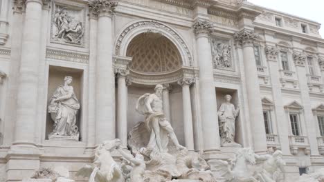 rome, italy trevi fountain reveal.