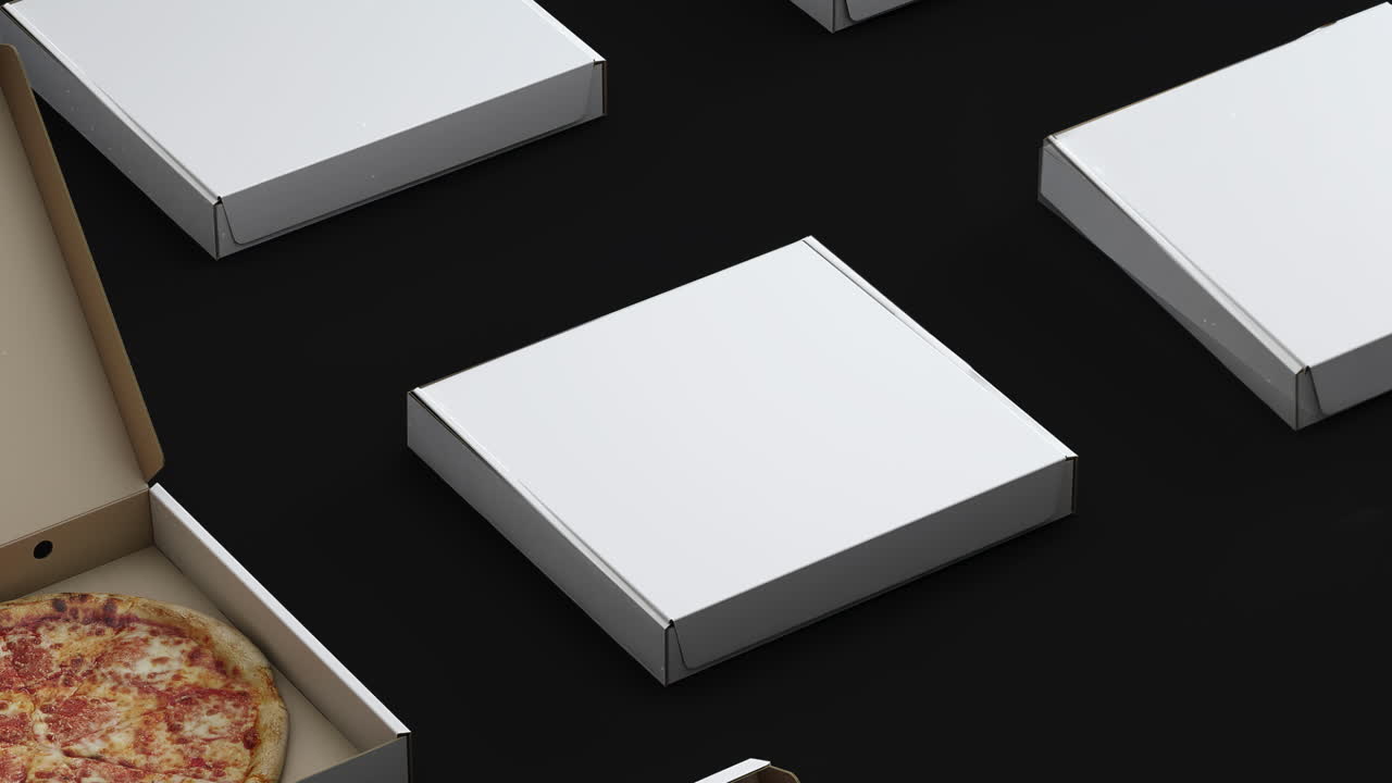 конвейер в коробке пицца петля