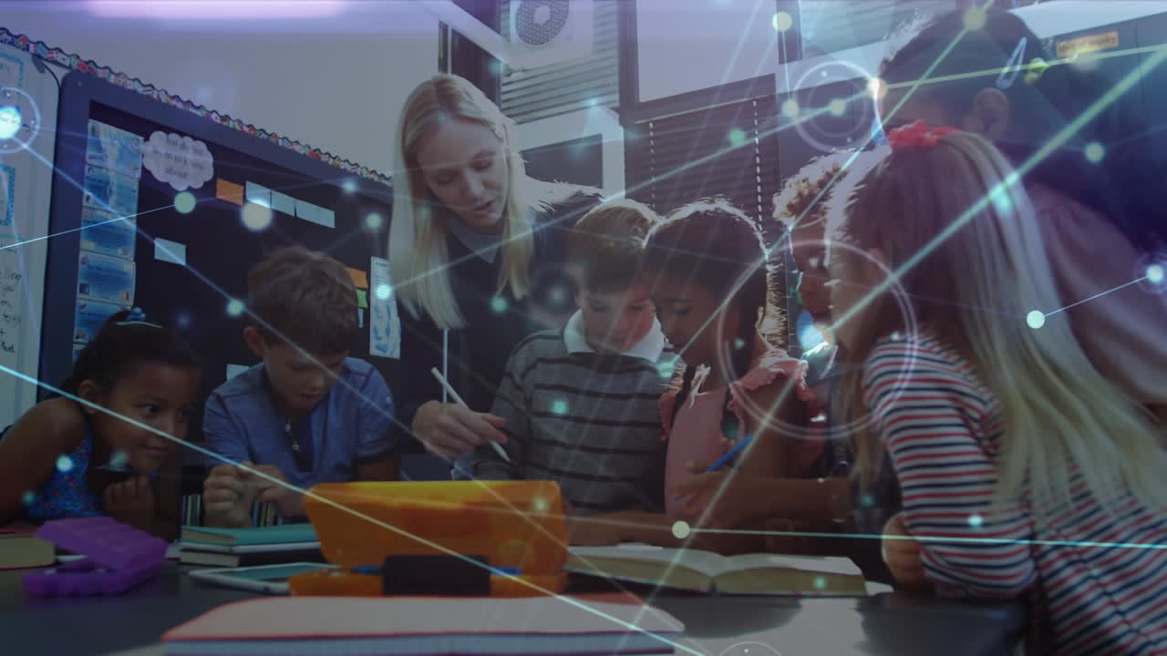 animazione della rete di connessioni tra insegnanti e scolari