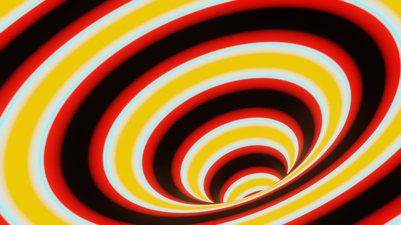 un embudo interminable y multicolor hacia el abismo.