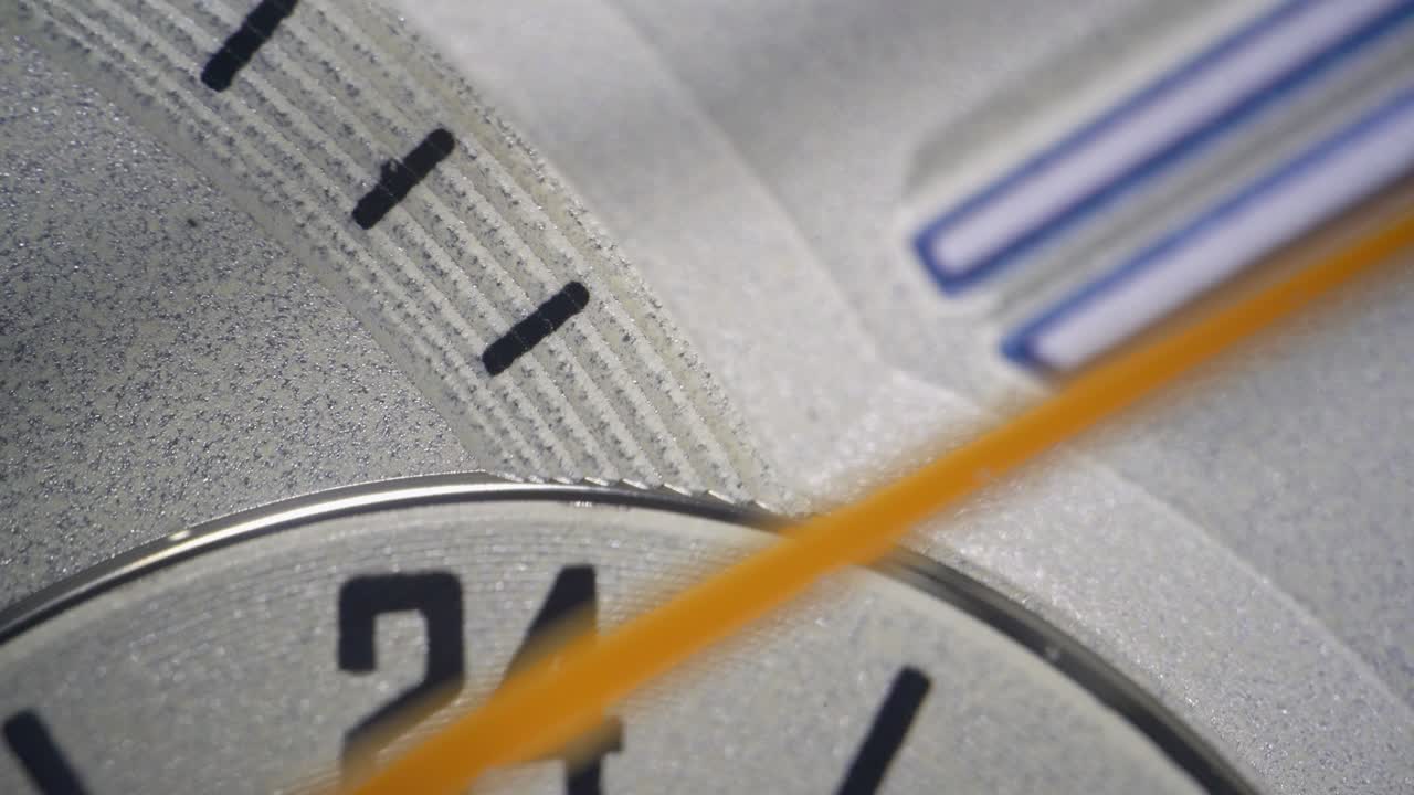 시계 극단적 인 클로즈업에 두 번째 손 틱