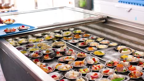 dim sum buffet display