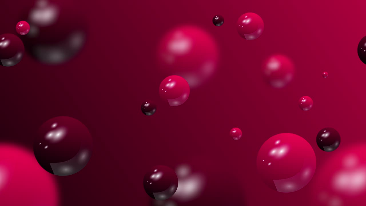 Pink background with balls design in 4k video.
